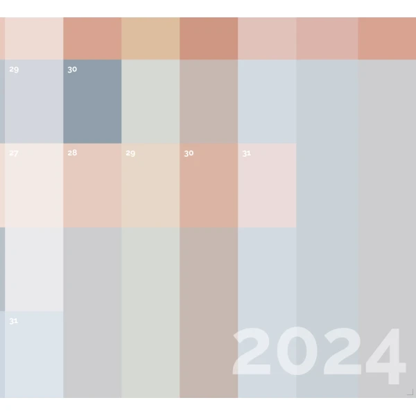 Planner ścienny 2024 wielki format z laminatem suchościeralnym