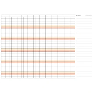 Suchościeralny uniwersalny planer ścienny układ roczny  144x102cm (B0)