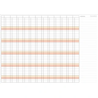 Suchościeralny planer ścienny układ roczny 84x59cm (A1)