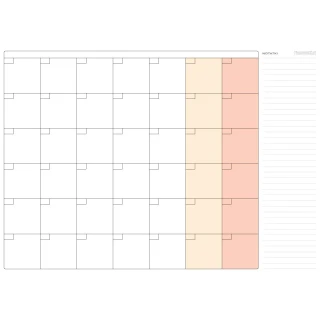 Terminarz ścienny miesięczny uniwersalny A0