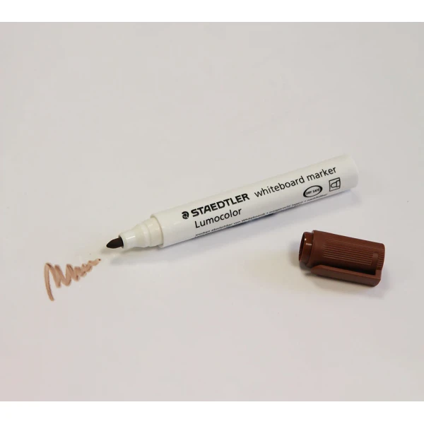 Brązowy marker suchościeralny  Stadetler Lumocolor Whiteboard