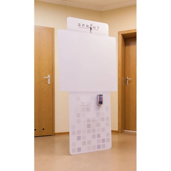 Stojąca biała tablica suchościeralna + markery z gąbką, tablica szkolna do nauki w domu