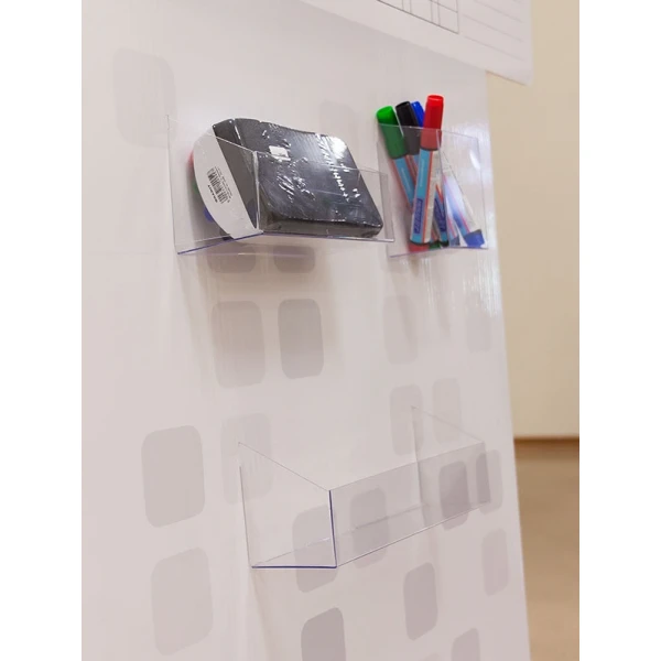 Stojąca biała tablica suchościeralna + markery z gąbką, tablica szkolna do nauki w domu