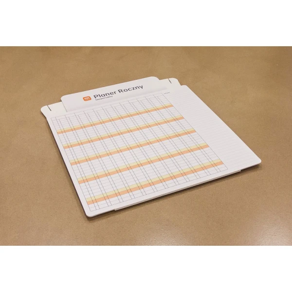 Stojący planer roczny uniwersalny + markery z gąbka gratis