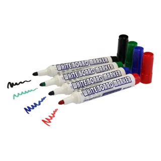 Markery suchościeralne GRANIT 4szt: CZARNY, ZIELONY, NIEBIESKI I CZERWONY