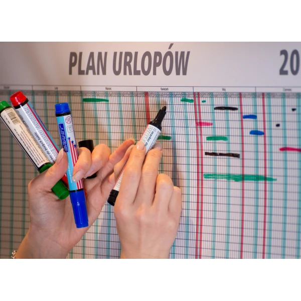 Planer urlopów pracowniczych 2026 wielki format B0