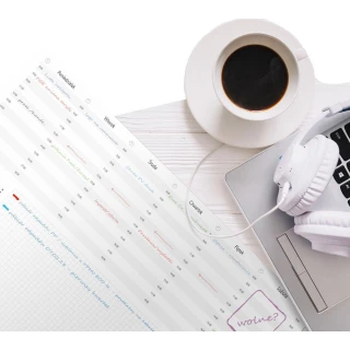 Biuwar planer organizer notes na biurko 48x33cm bez listwy ochronnej