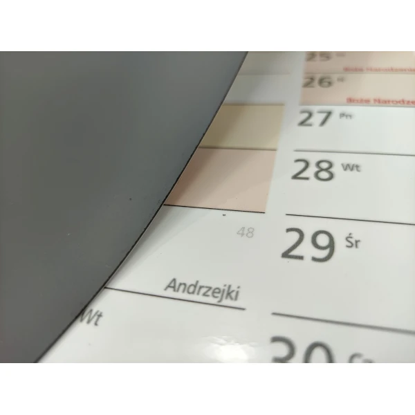 Planer magnetyczny 2026 suchościeralny A0 kalendarz 84x119cm zestaw
