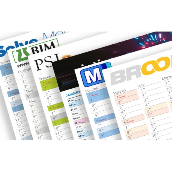 Skład graficzny grafiki firmowej na planer 