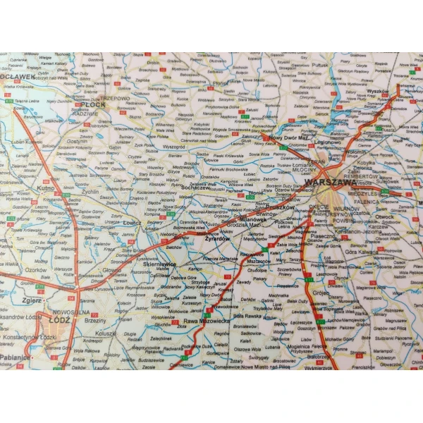 Szczegółowa mapa Polski