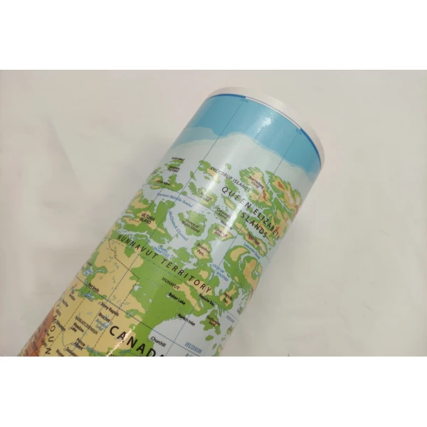 Zmazywalna Mapa ŚWIATA B0 naklejana na ścianę 144x102cm