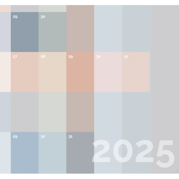 Planner ścienny 2025 wielki format z laminatem suchościeralnym