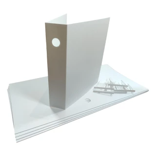 Segregator archiwizacyjny A4 z klipsem na ponad 500 stron komplet 5 sztuk