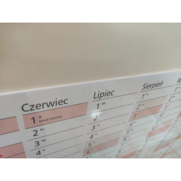 PCV 3mm z nadrukiem i laminatem suchościeralnym - planer 2026