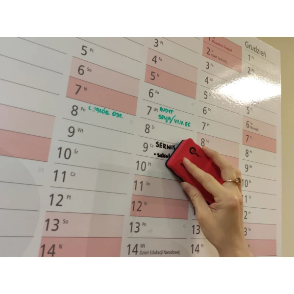 Tablica planer A1 zmazywalny kalendarz 2026 84x59 cm tworzywo