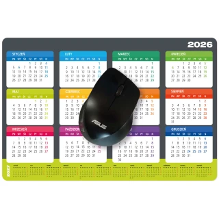 Podkładka pod mysz z nadrukiem kalendarza 2026
