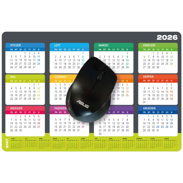 Podkładka pod myszkę z kalendarzem 2026/2027