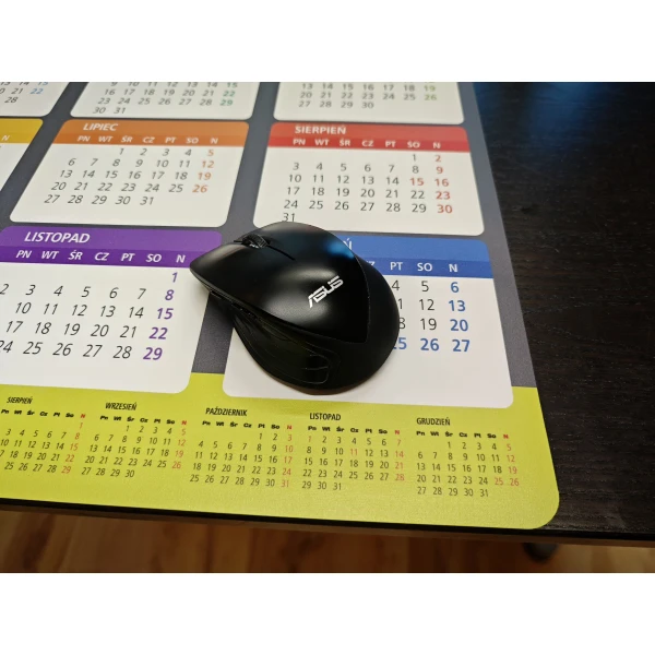 Podkładka pod mysz z nadrukiem kalendarza 2026