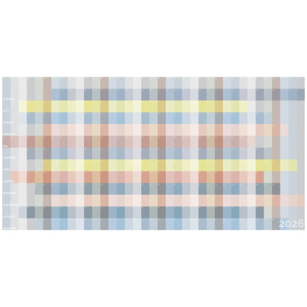 Kalendarz planer 2025 MODERN Design 180x91cm z mocowaniem