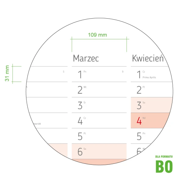 Planer na notatki suchościeralne 2026 rok