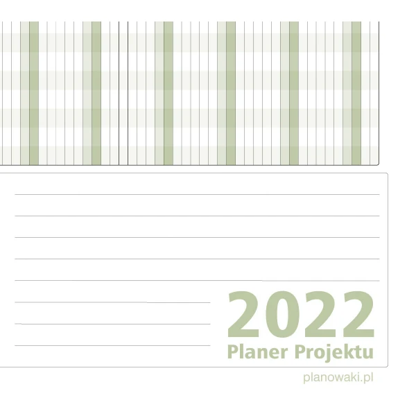 Duży suchościeralny planer projektu na rok 2022 190x100cm