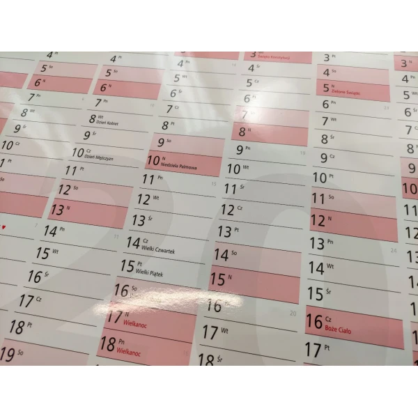 Planer ścienny A1 zmazywalny kalendarz 2023 84x59cm